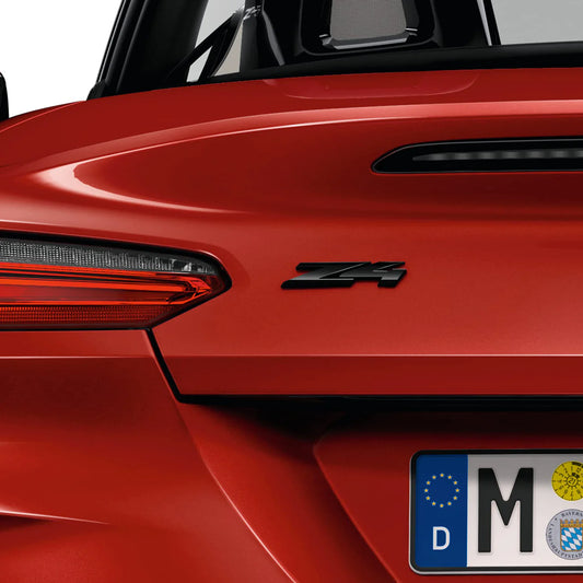 Genuine BMW Gloss black rear badge with the letters 'Z4' designed for the BMW G29 Z4.