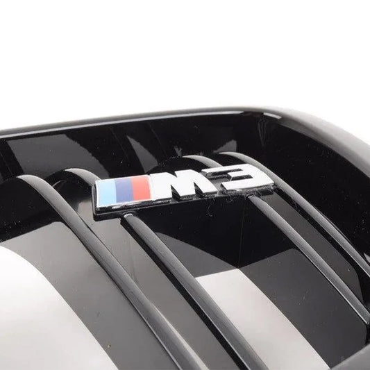 Genuine BMW F80 M3 OEM M Performance Front Grilles In Gloss Black