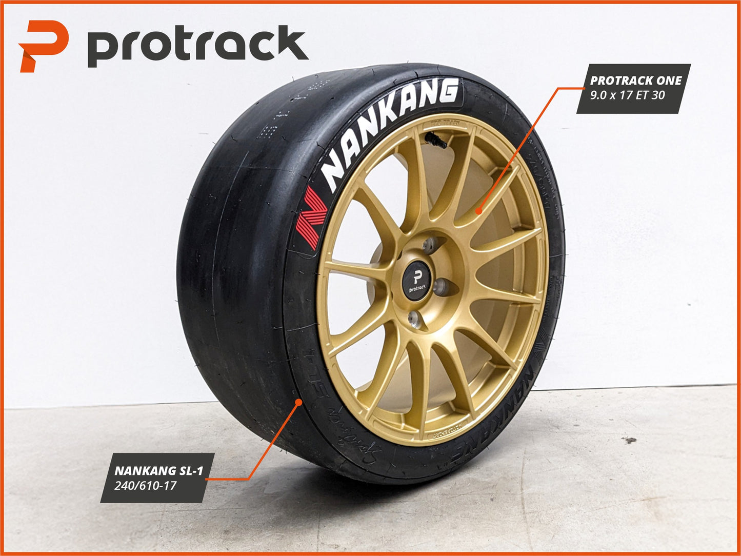 Protrack One Alloy Wheel - Light Gold