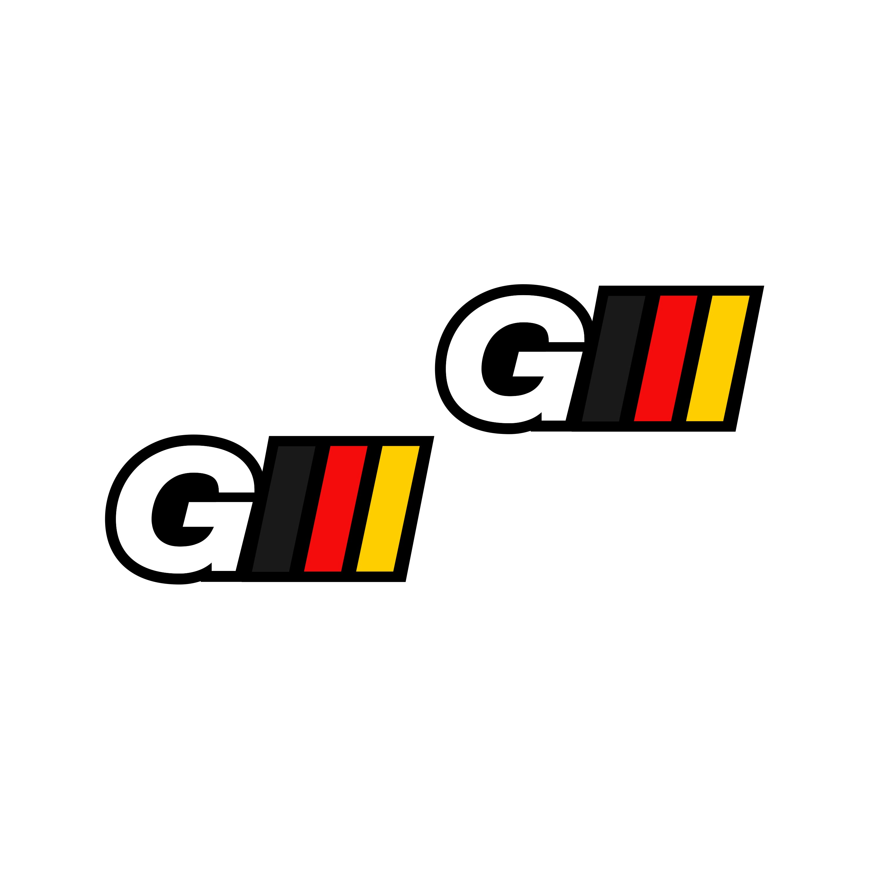 Small “G” Logo German Autowerks Decal – PAIR