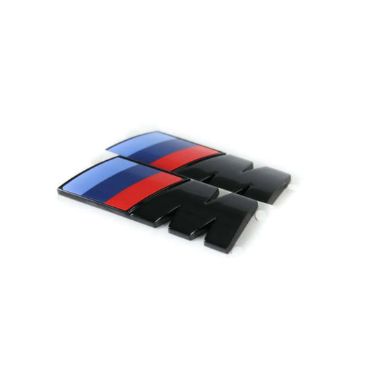 Genuine BMW G Series Side Fender M Badges In Gloss Black (45mm x 15mm)