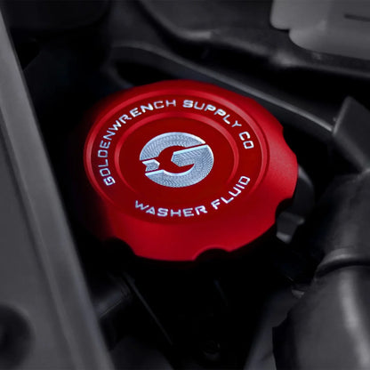 GoldenWrench BMW F Series M Car BLACKLINE Billet Washer Fluid Cap (F87/F80/F82/F83/F22/F30/F32)