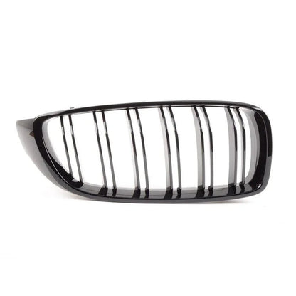Genuine BMW F82 F83 M4 OEM M Performance Front Grilles In Gloss Black